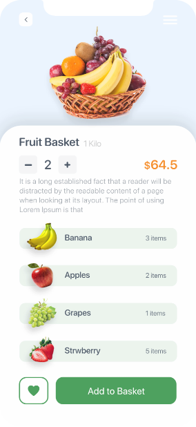 Fresh fruits delievry app