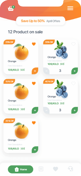 Harvest app organic delivery